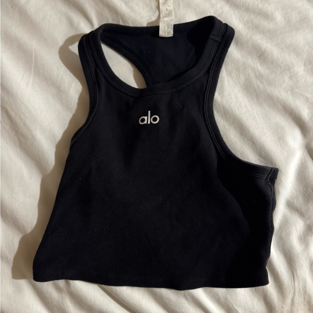 ALO Yoga Black Racerback Tank